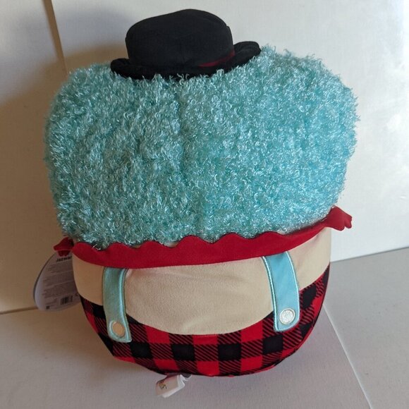 NWT 12" Ukee Clown Squishmallows Blue Hair Plaid Plushie Circus Steampunk Gift - Picture 3 of 5